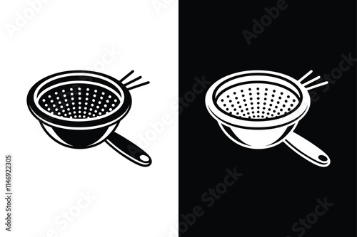 Sieve icon vector on White Background ,Vector Art Illustration on white background.