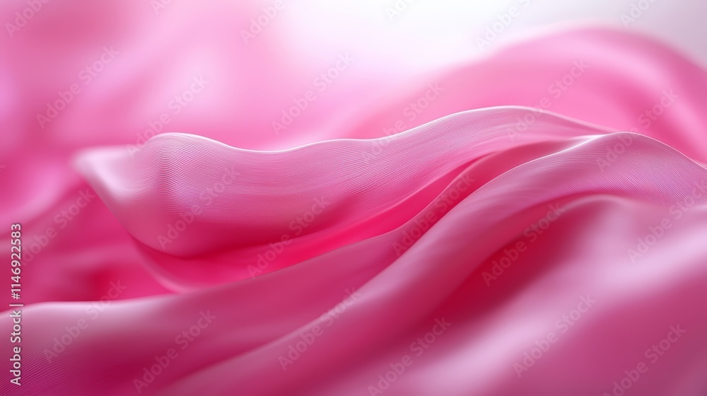 Obraz premium A close up of a pink fabric with a white background