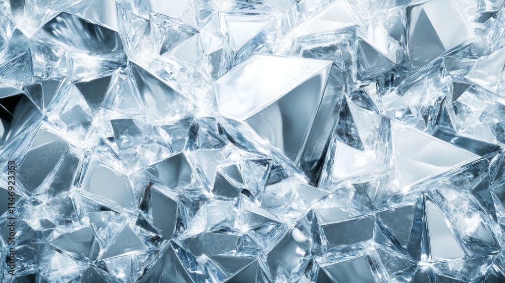 A Close Up View Of Shattered Ice Crystals A Close Up View Of Shattered Ice Crystals