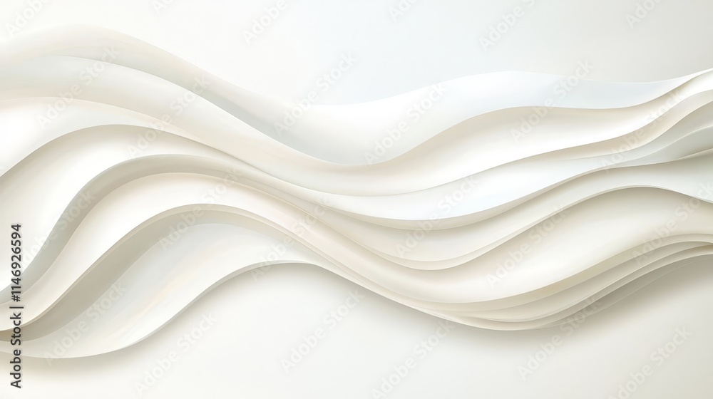 Obraz premium a white background with wavy lines on it