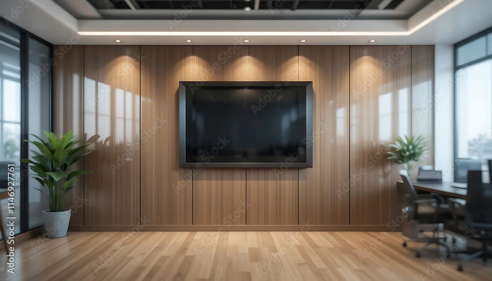 Fototapeta premium Title: Modern Office Meeting Room
