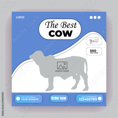 Brand Bucket cow fashion poster design mug poster plastic mug tiffin box Black Friday