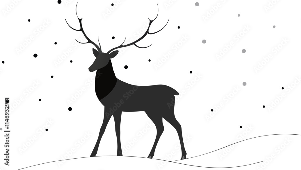 Reindeer in the Snow Reindeer in the Snow