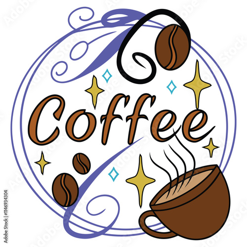 coffee-themed-magic-font-typography-new-design-vector 1