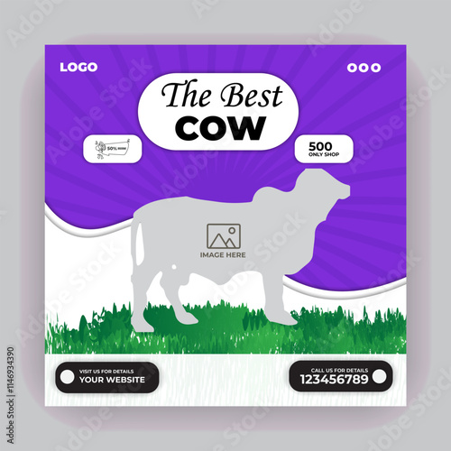 Brand Bucket cow fashion poster design mug poster plastic mug tiffin box Black Friday