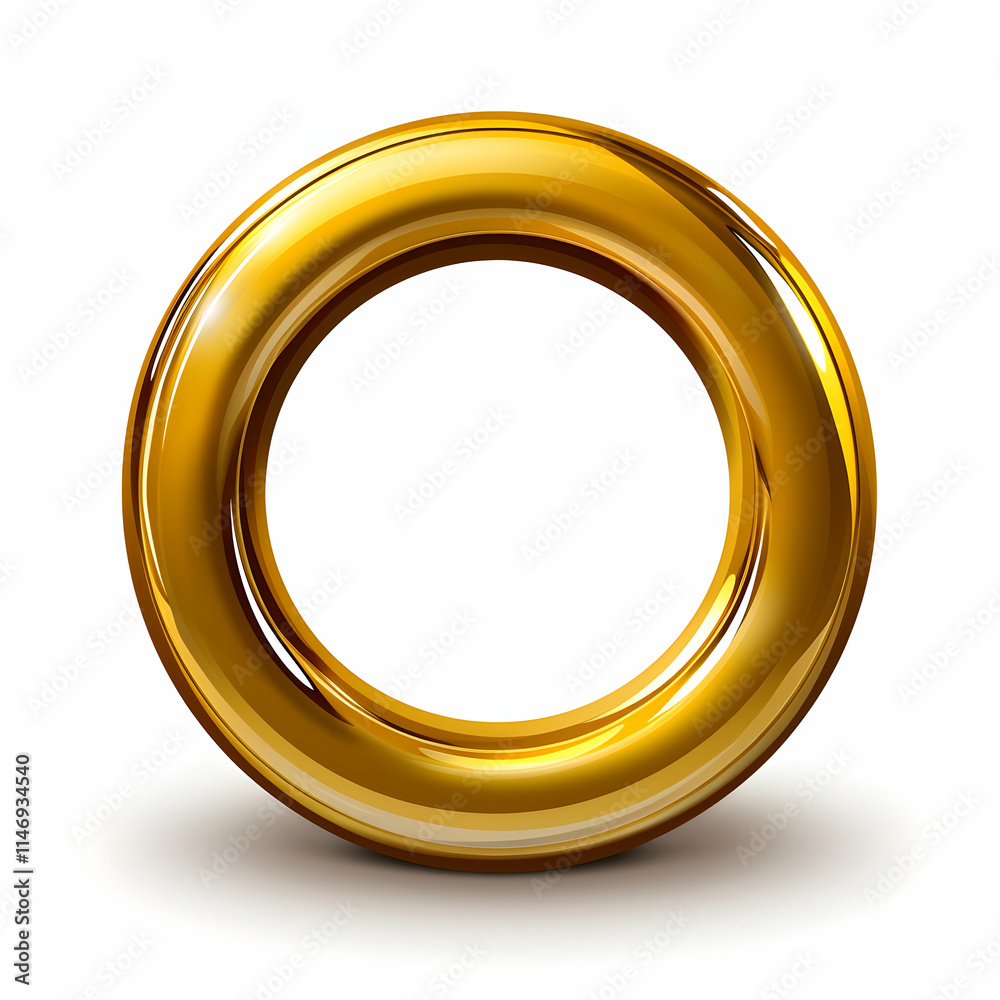 A shiny, golden ring with a smooth surface and circular shape, symbolizing unity or luxury. A shiny, golden ring with a smooth surface and circular shape, symbolizing unity or luxury.