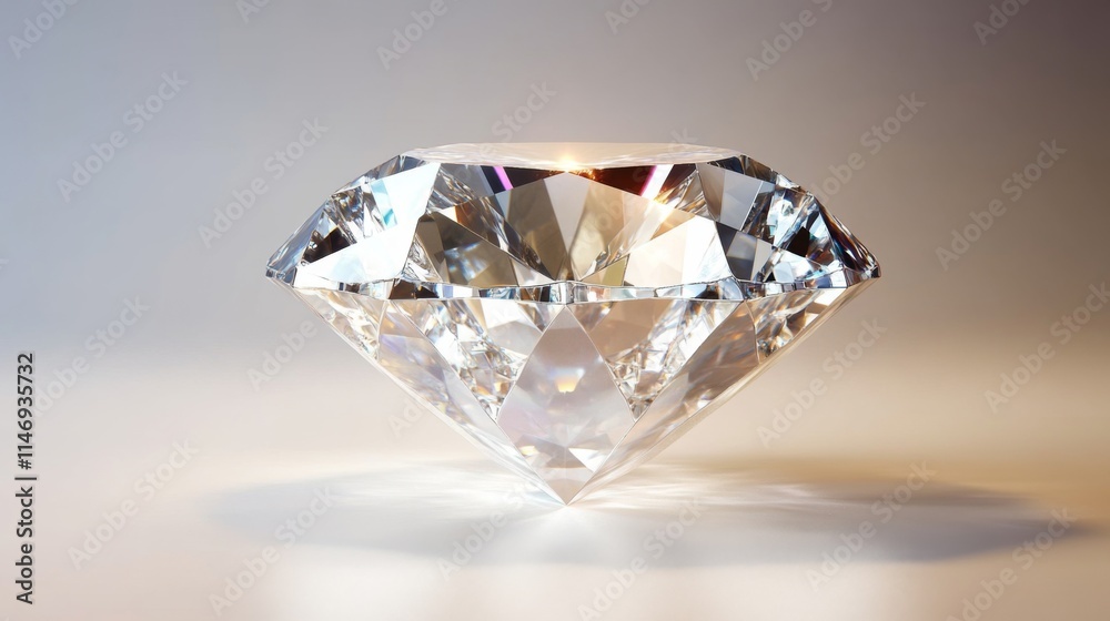 A Sparkling Brilliant Cut Diamond Gleaming Brightly A Sparkling Brilliant Cut Diamond Gleaming Brightly