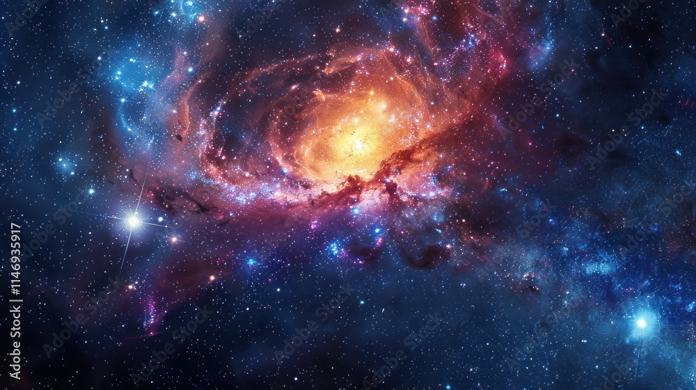 Cosmic Nebula: A Celestial Tapestry of Stars and Gas Cosmic Nebula: A Celestial Tapestry of Stars and Gas