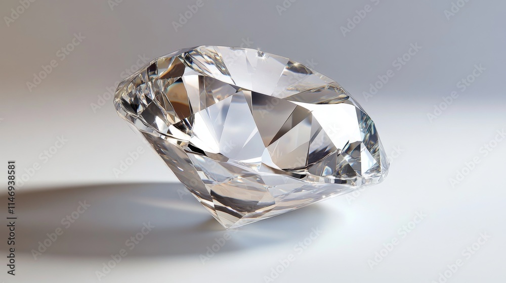 A Sparkling Diamond Reflecting Light Beautifully A Sparkling Diamond Reflecting Light Beautifully