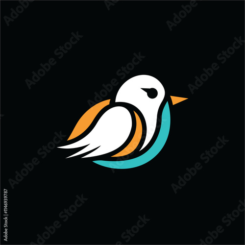 vector illustration of a bird photo