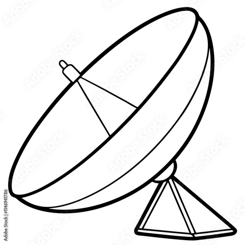 Satellite Dish Vector Icon Design