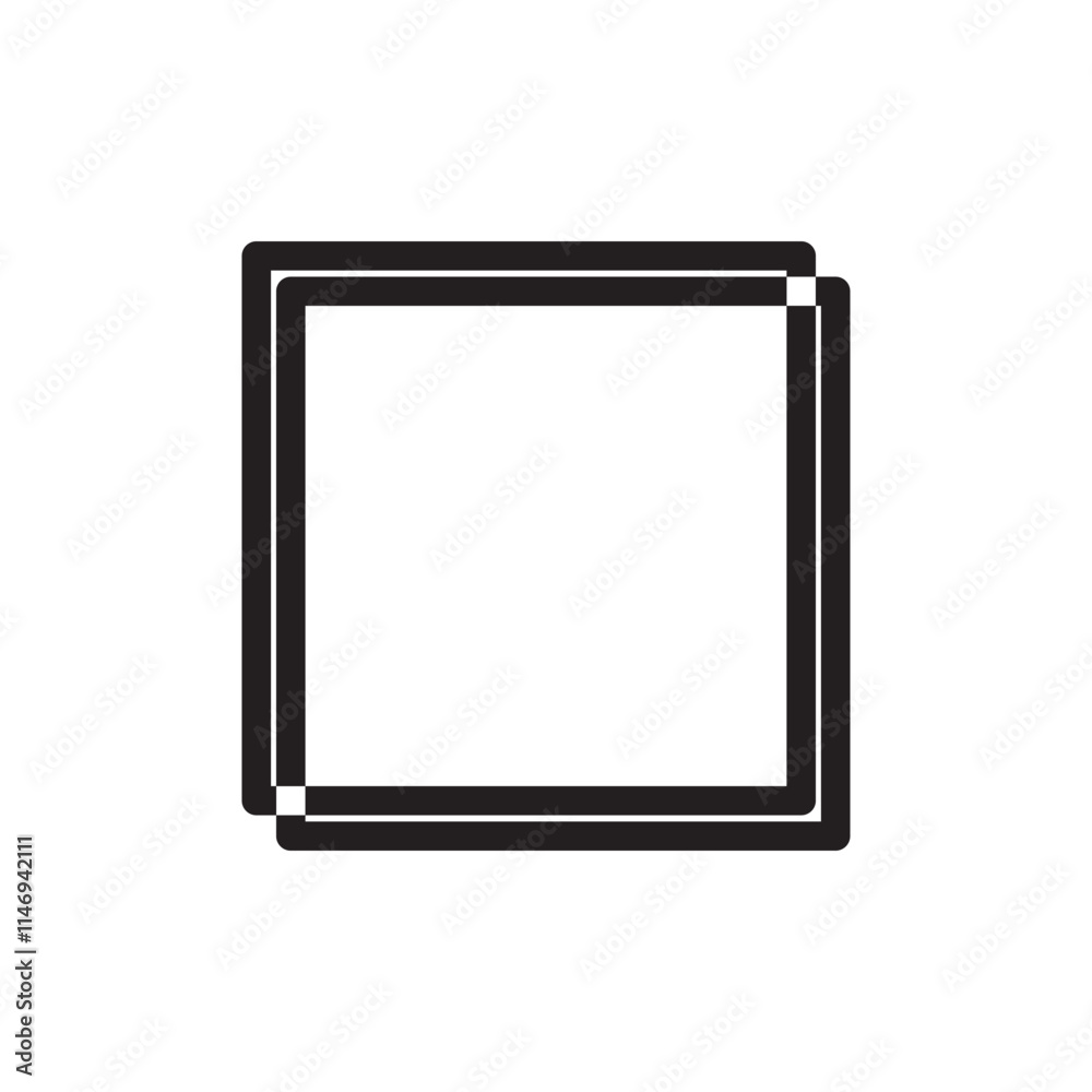 rectangular frame line icon rectangular frame line icon