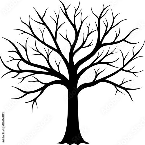 tree, without leaves Silhouette