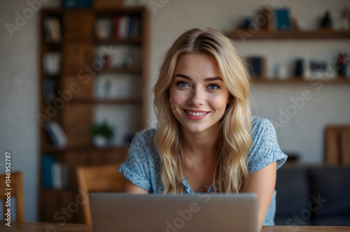 Portrait of a blogger, a young woman who shoots content for a blog.