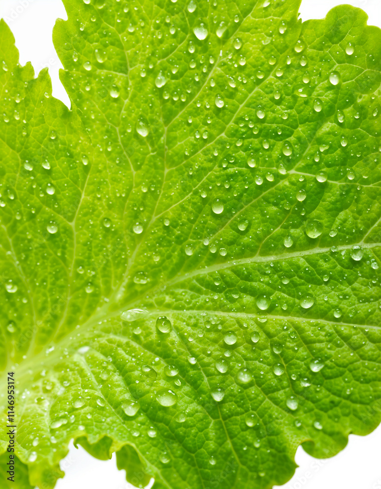 Lettuce leaf, isolated on white background. Generative AI Lettuce leaf, isolated on white background. Generative AI