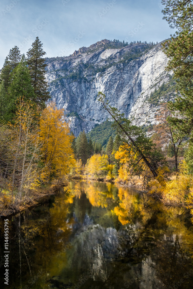 Exploring autumn reflections in Yosemite Valley