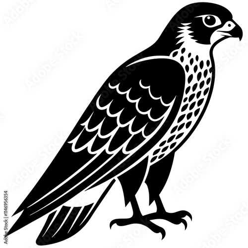 falcon  silhouette vector illustrator 
