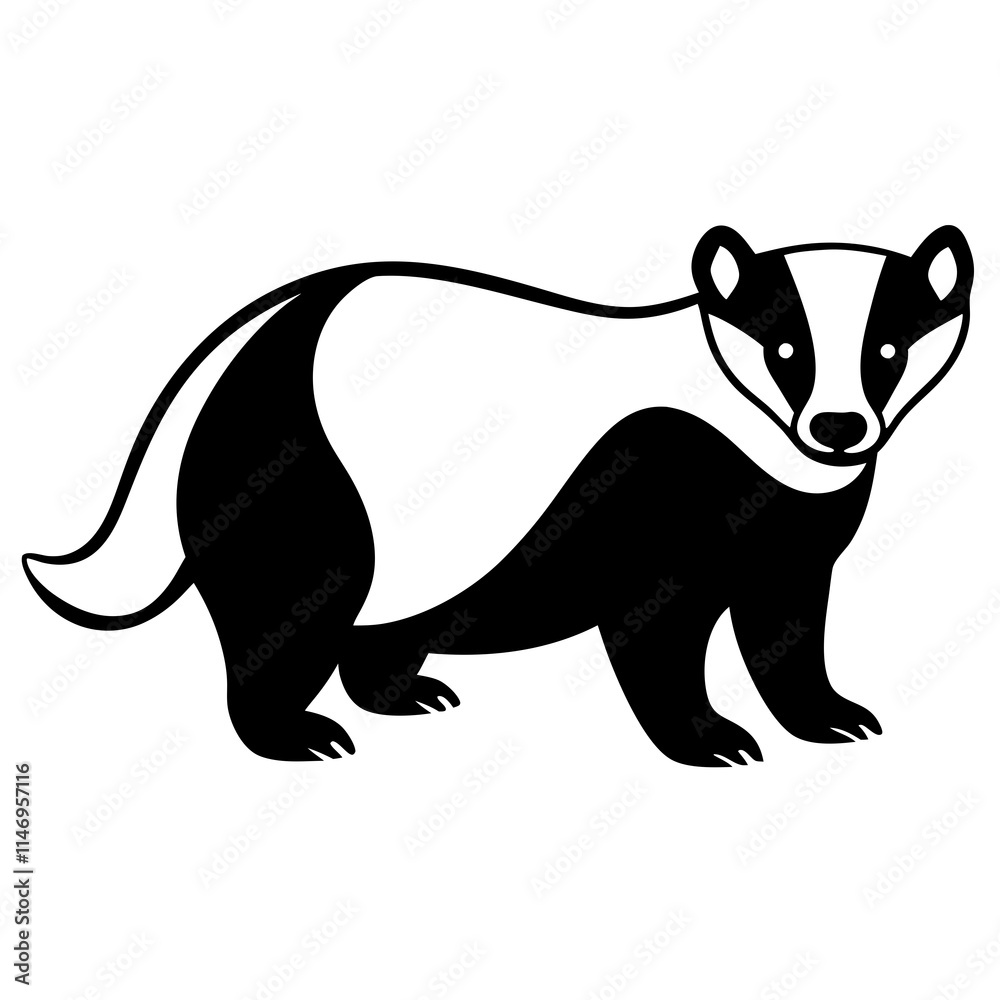 badger line art vector
