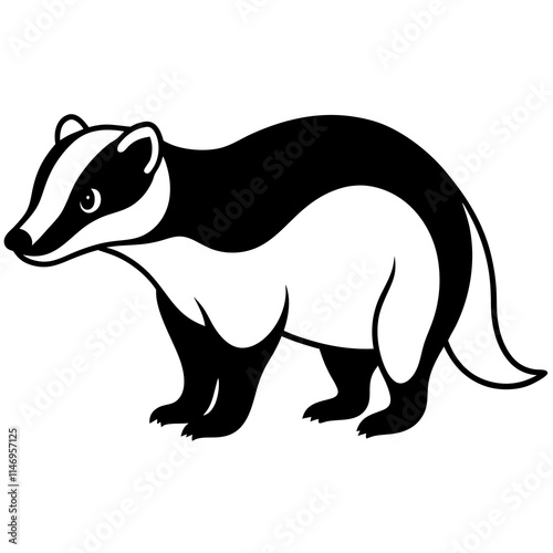 badger line art vector