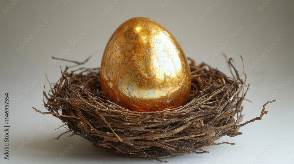 custom made wallpaper toronto digitalGolden egg in a bird's nest.