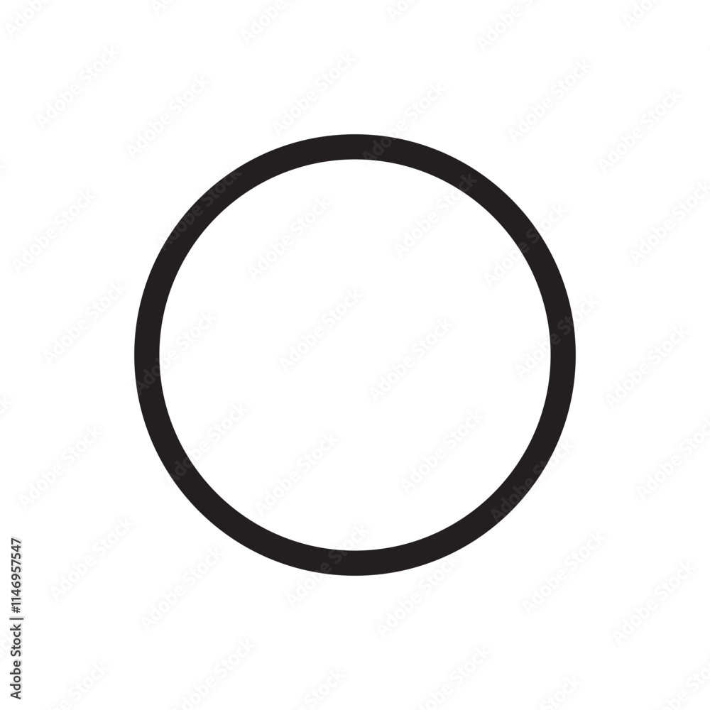 Round circle geometric ball shape line art vector icon for apps and websites Round circle geometric ball shape line art vector icon for apps and websites