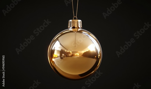 Shiny golden bauble