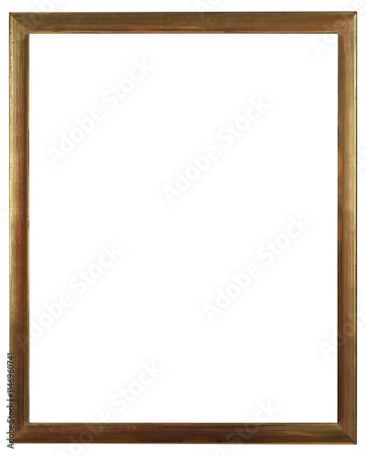 Antique picture frame on a transparent background, in PNG format.