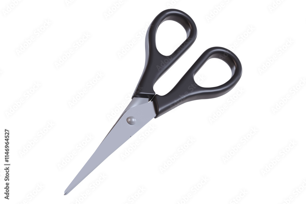 Scissors illustration on the white background Scissors illustration on the white background