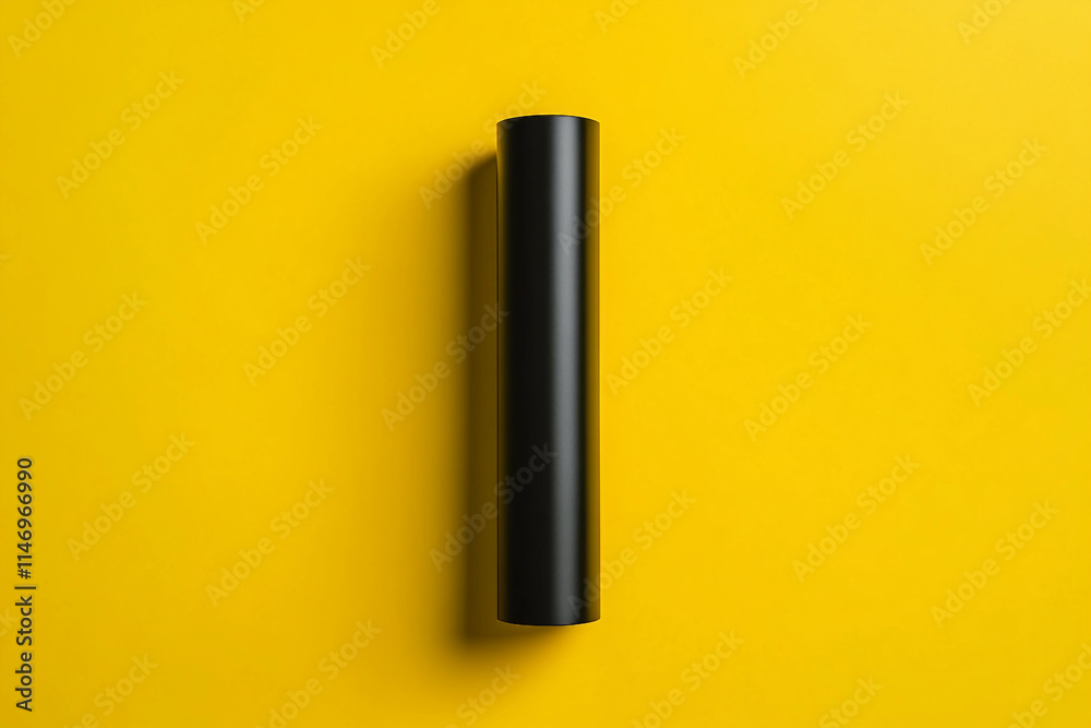 Minimalist promo ad of product on podium generative ai