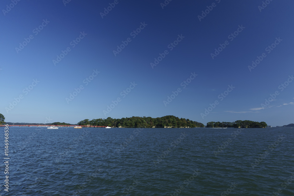 松島湾 遊覧船から眺める海の風景 Matsushima Bay Ocean view from a sightseeing boat 松島湾 遊覧船から眺める海の風景 Matsushima Bay Ocean view from a sightseeing boat