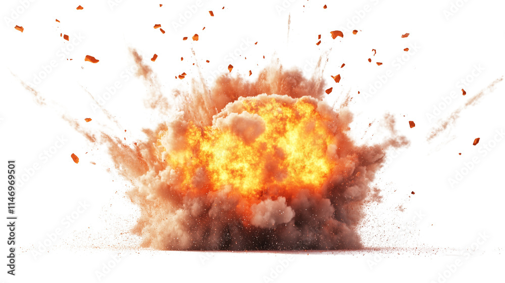 a explosion isolated on a transparent background a explosion isolated on a transparent background