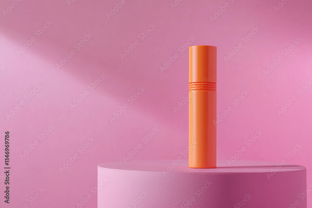Minimalist promo ad of product on podium generative ai Minimalist promo ad of product on podium generative ai