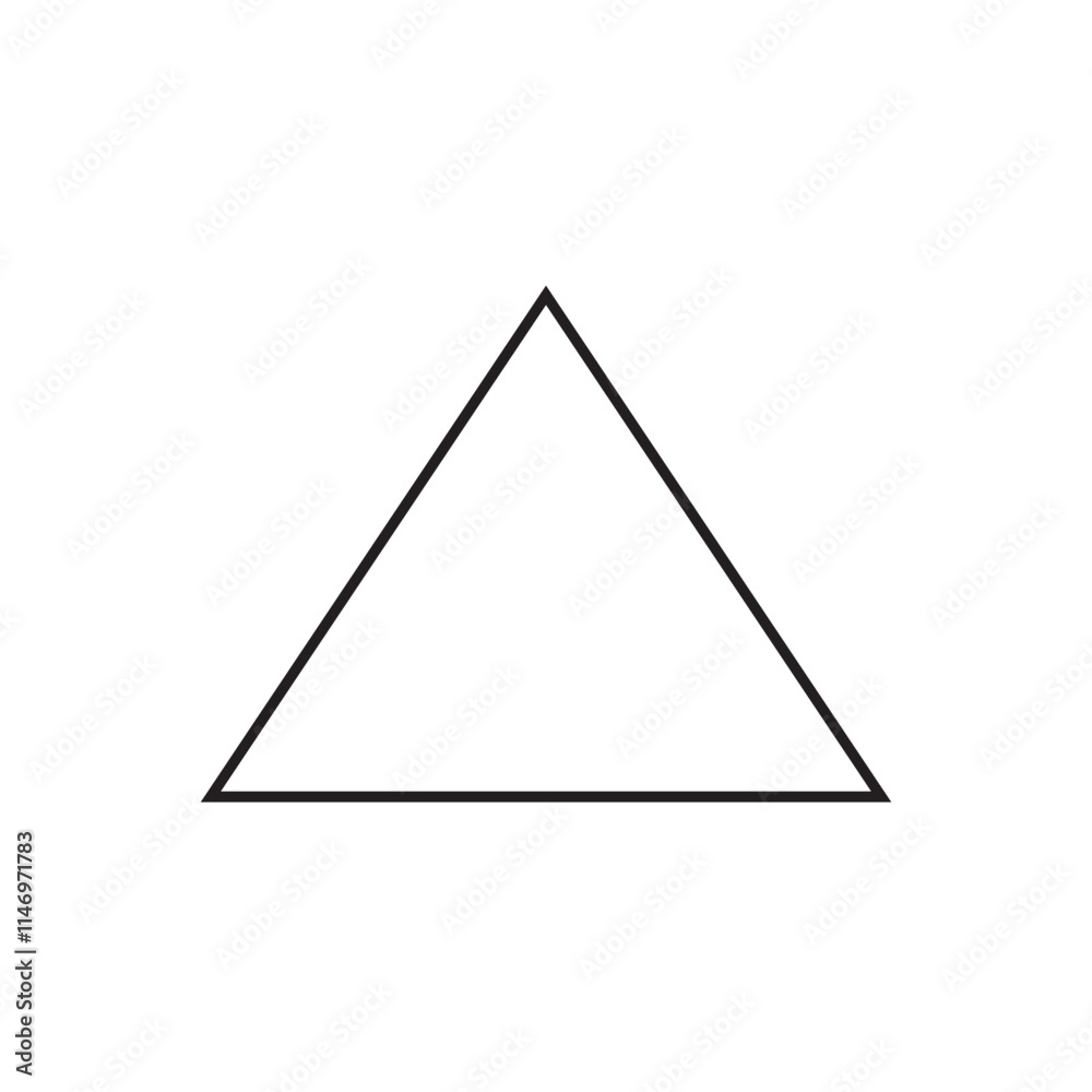 triangle icon on white background, eps10 triangle icon on white background, eps10