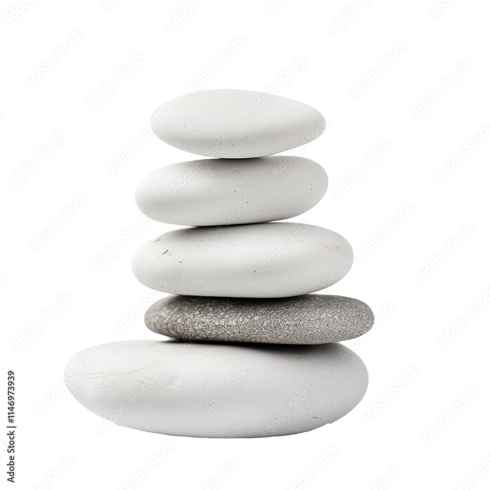 stack of pebbles isolated on wite stack of pebbles isolated on wite