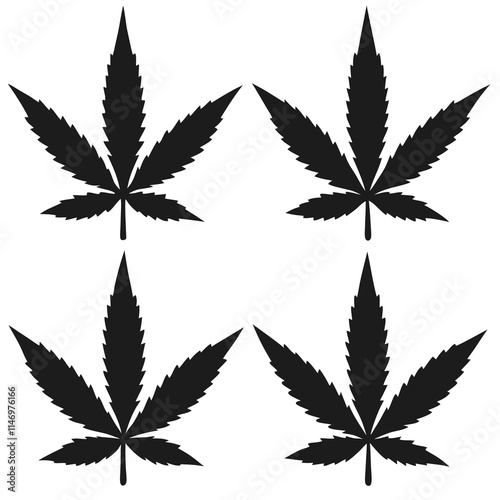 Marijuana silhouette vector icon design