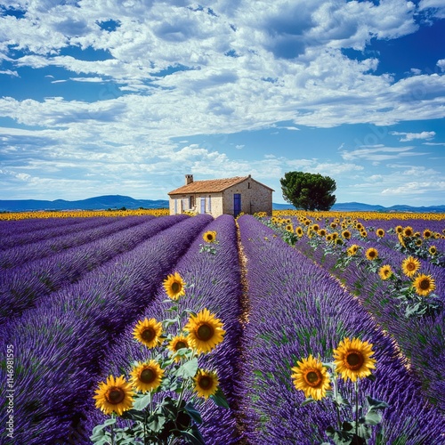 lavender field region photo