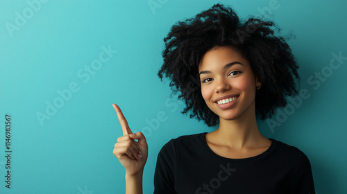 Young woman wearing casual clothes and glasses smiling and looking at the camera pointing with two hands and fingers to the side.