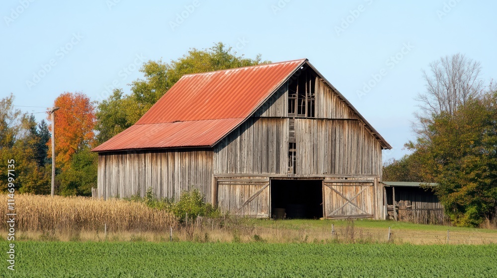 Rustic Barn in Autumn Rustic Barn in Autumn