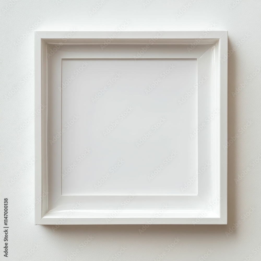 Blank white frame on textured wall. Blank white frame on textured wall.