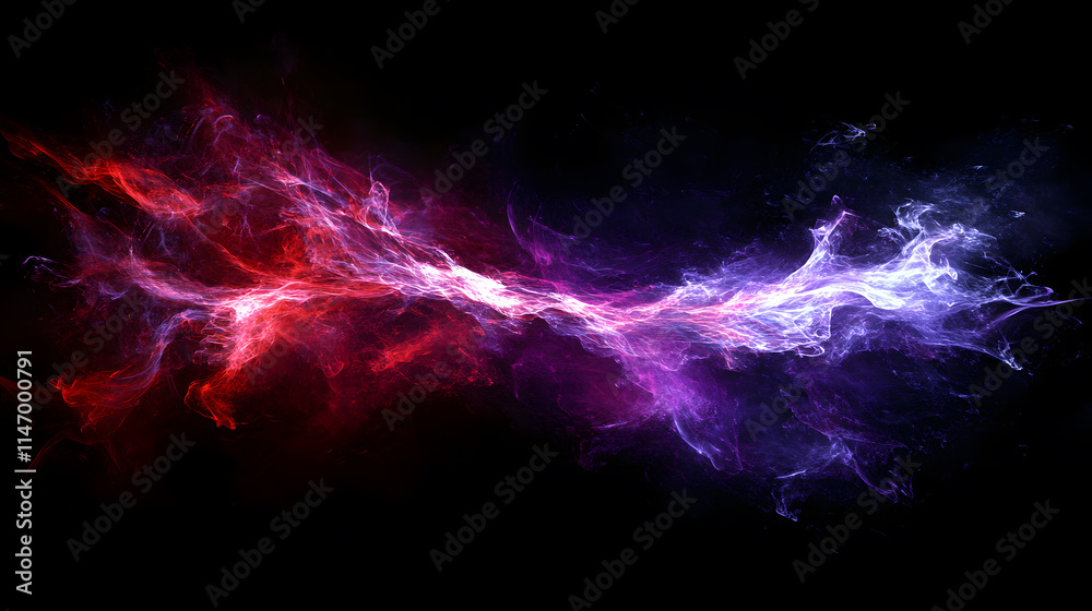 Obraz premium Explosive Burst of Vibrant Colored Powder on Black Background