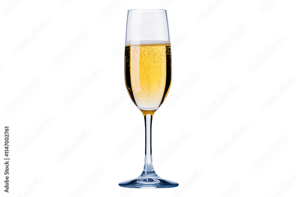 one glasses of champagne isolated one glasses of champagne isolated