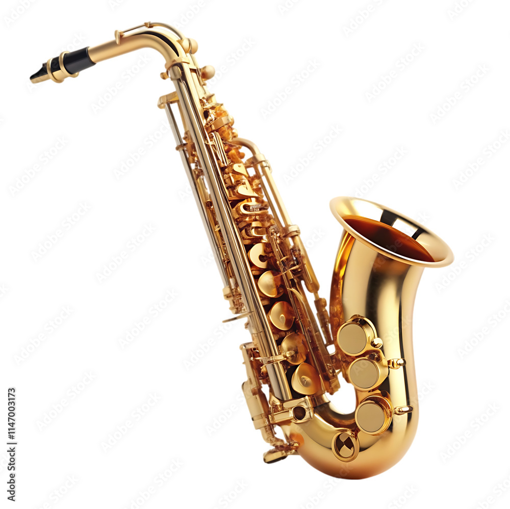 Fototapeta premium saxophone isolated on white