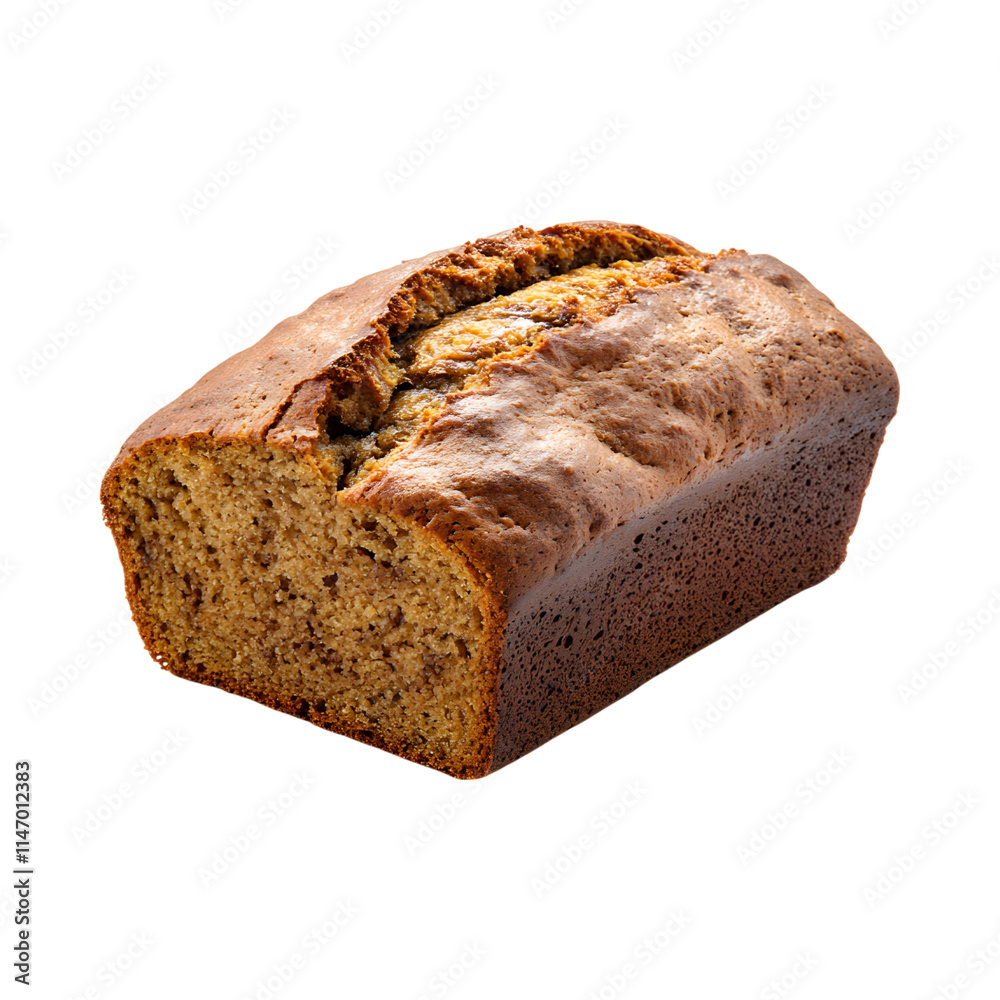 Appetizer Banana bread Isolated On Transparent Background Appetizer Banana bread Isolated On Transparent Background