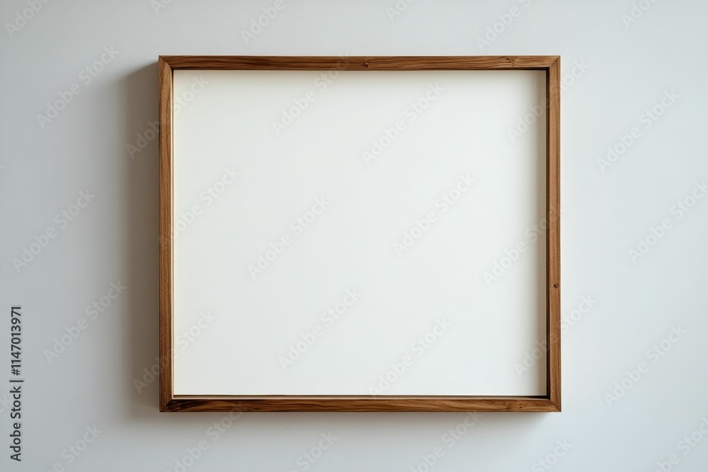 Blank canvas in simple wooden frame. Blank canvas in simple wooden frame.