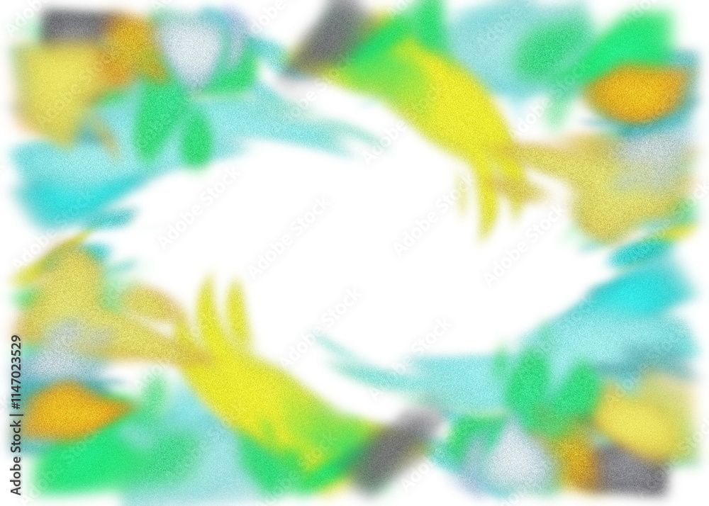 Fototapeta premium An abstract transparent psychedelic burst vignette design element overlay.