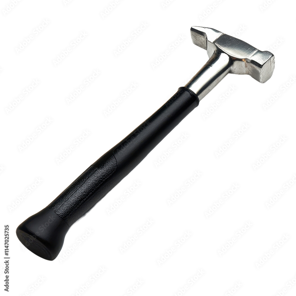 Black and silver sledgehammer on an isolated background, symbolizing strength and demolition. Black and silver sledgehammer on an isolated background, symbolizing strength and demolition.