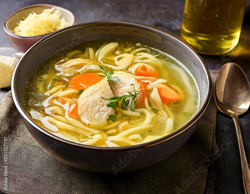 chicken noodle soup photo