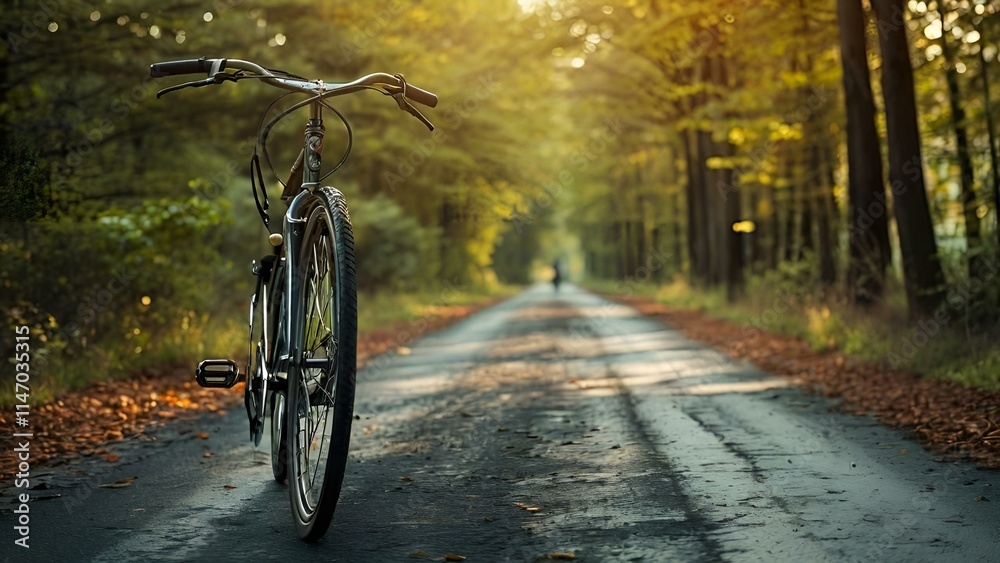 Fototapeta premium Bicycle on a Road