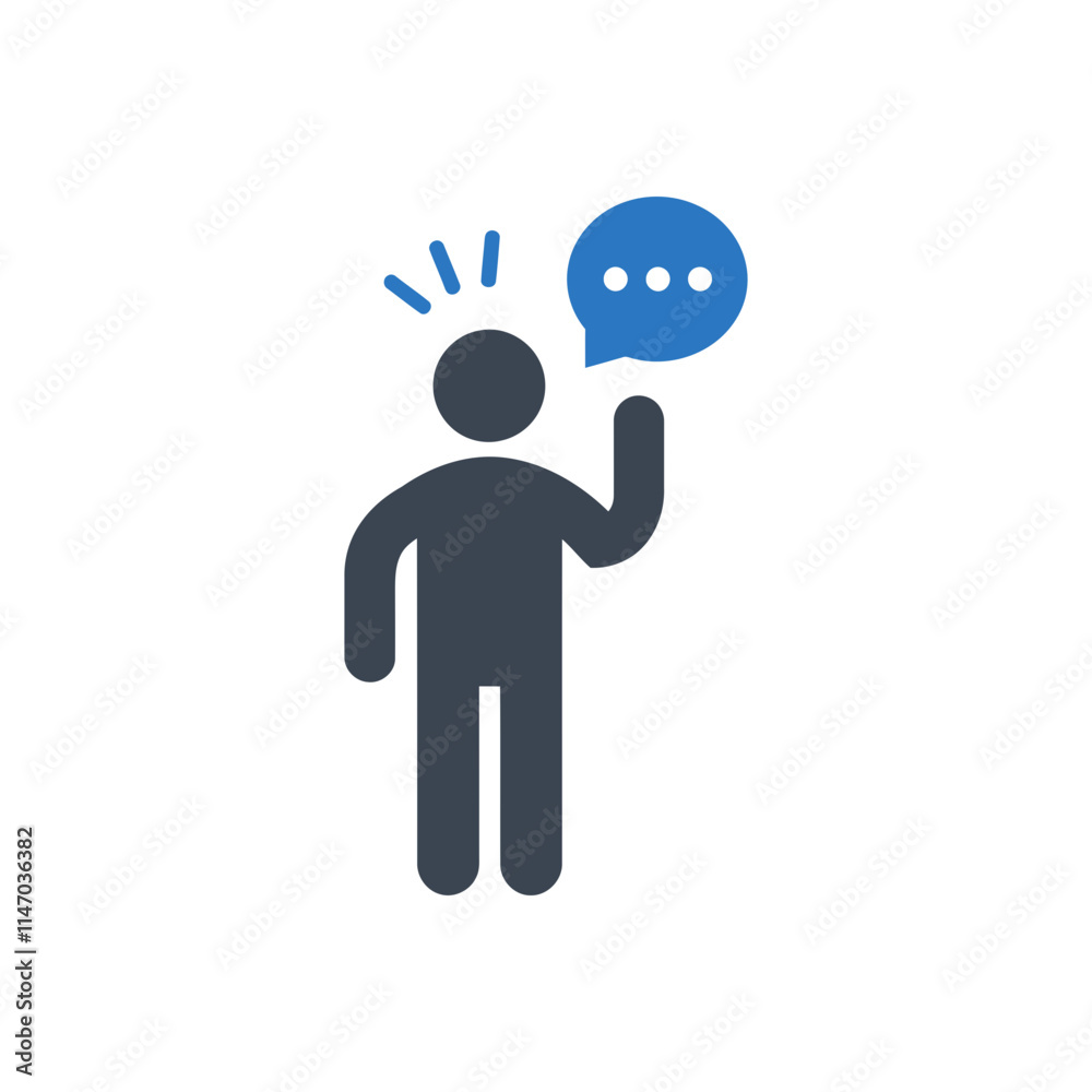 Obraz premium Query Person Icon