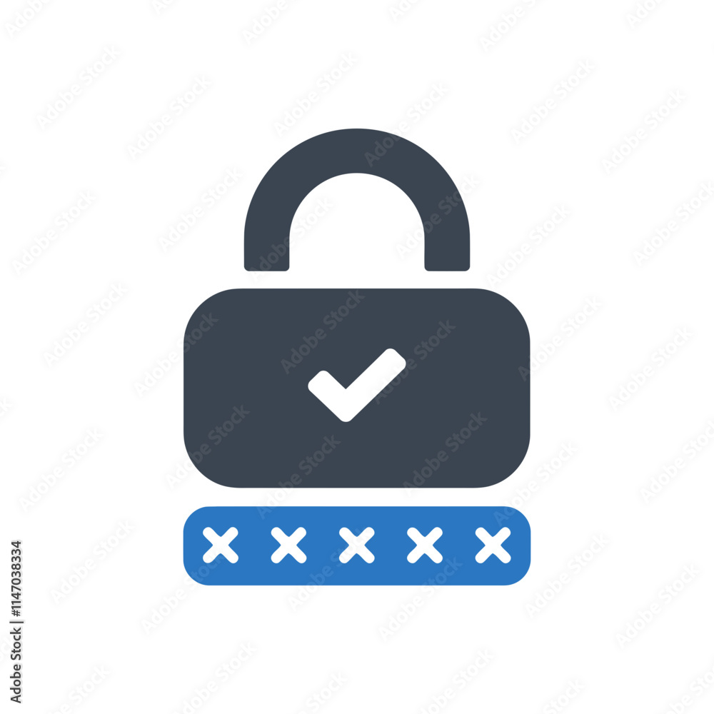 Secure Password Check Icon Secure Password Check Icon